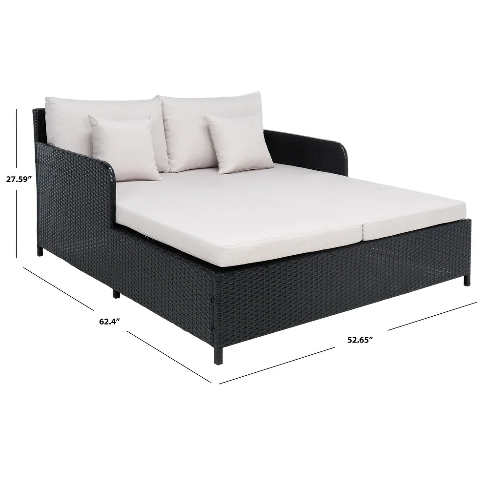 Heper Outdoor Poolside Sunbed With Cushion Daybed - Image 11
