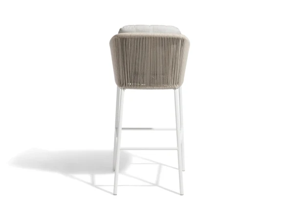 Ince Outdoor Patio Bar Chair 2 Chair For Balcony Braided & Rope - Image 5