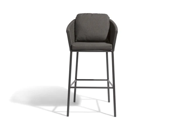 Ince Outdoor Patio Bar Chair 2 Chair For Balcony Braided & Rope - Image 7