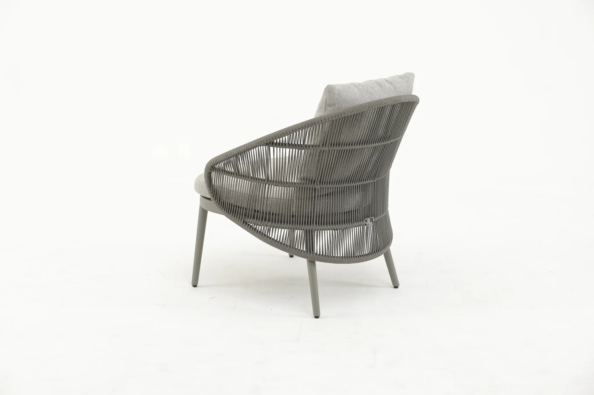 Juanito Outdoor Sofa Set 2 Seater, 1 Single Seater, 1 Side Table and 1 Center Table Set (Grey) Braided & Rope - Image 3