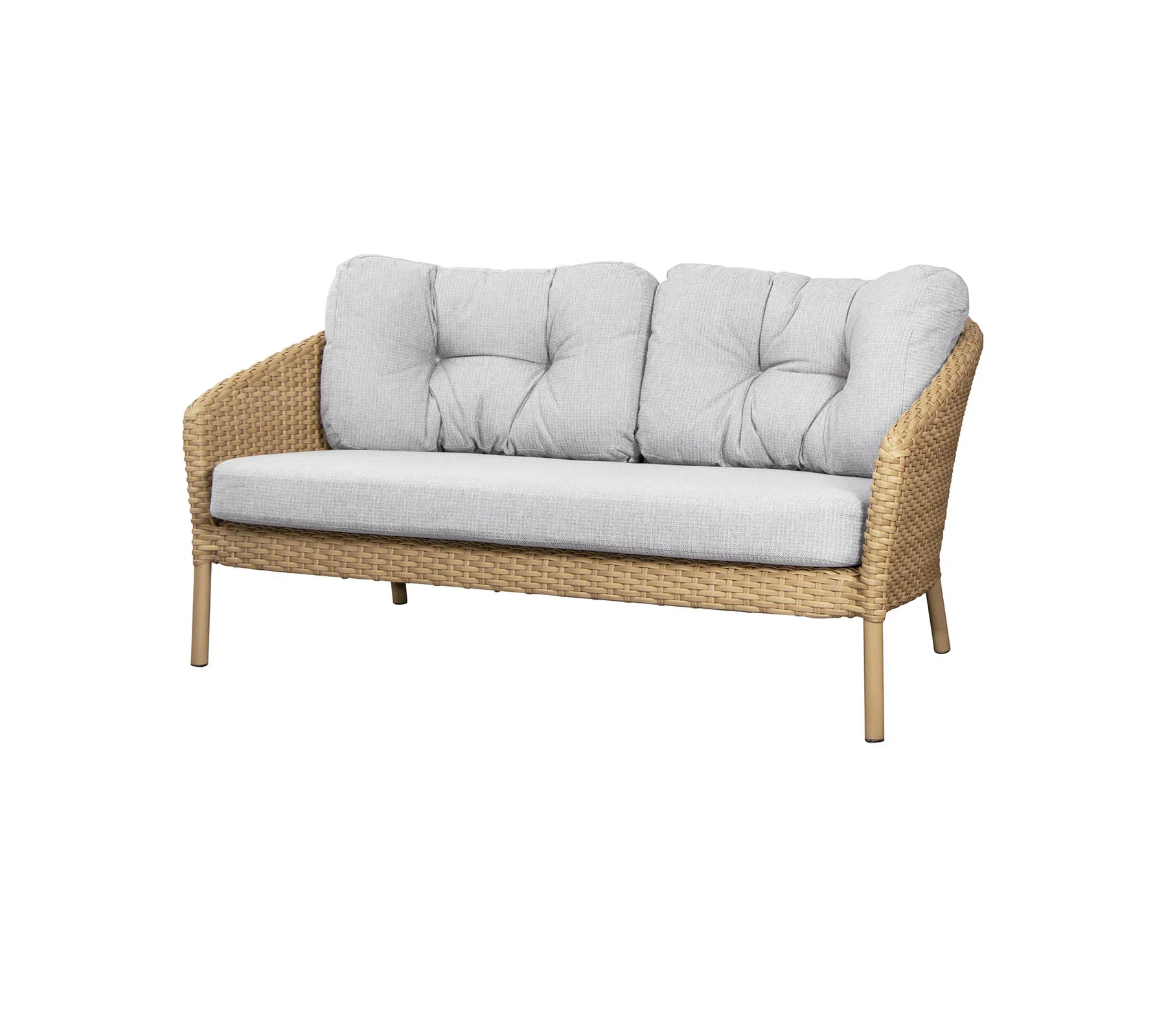Luigi Outdoor Patio Sofa Set 3 Seater, 2 Seater 1 Single Seater and 1 Center Table (Brown) - Image 3