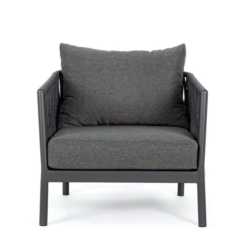 Luxo Outdoor Garden Balcony Sofa Set 3 Seater and 2 Single Seater With 1 Center Table Set, Braid & Rope - Image 5