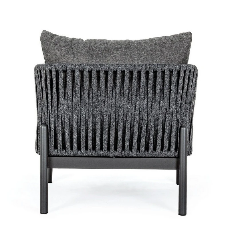 Luxo Outdoor Garden Balcony Sofa Set 3 Seater and 2 Single Seater With 1 Center Table Set, Braid & Rope - Image 7