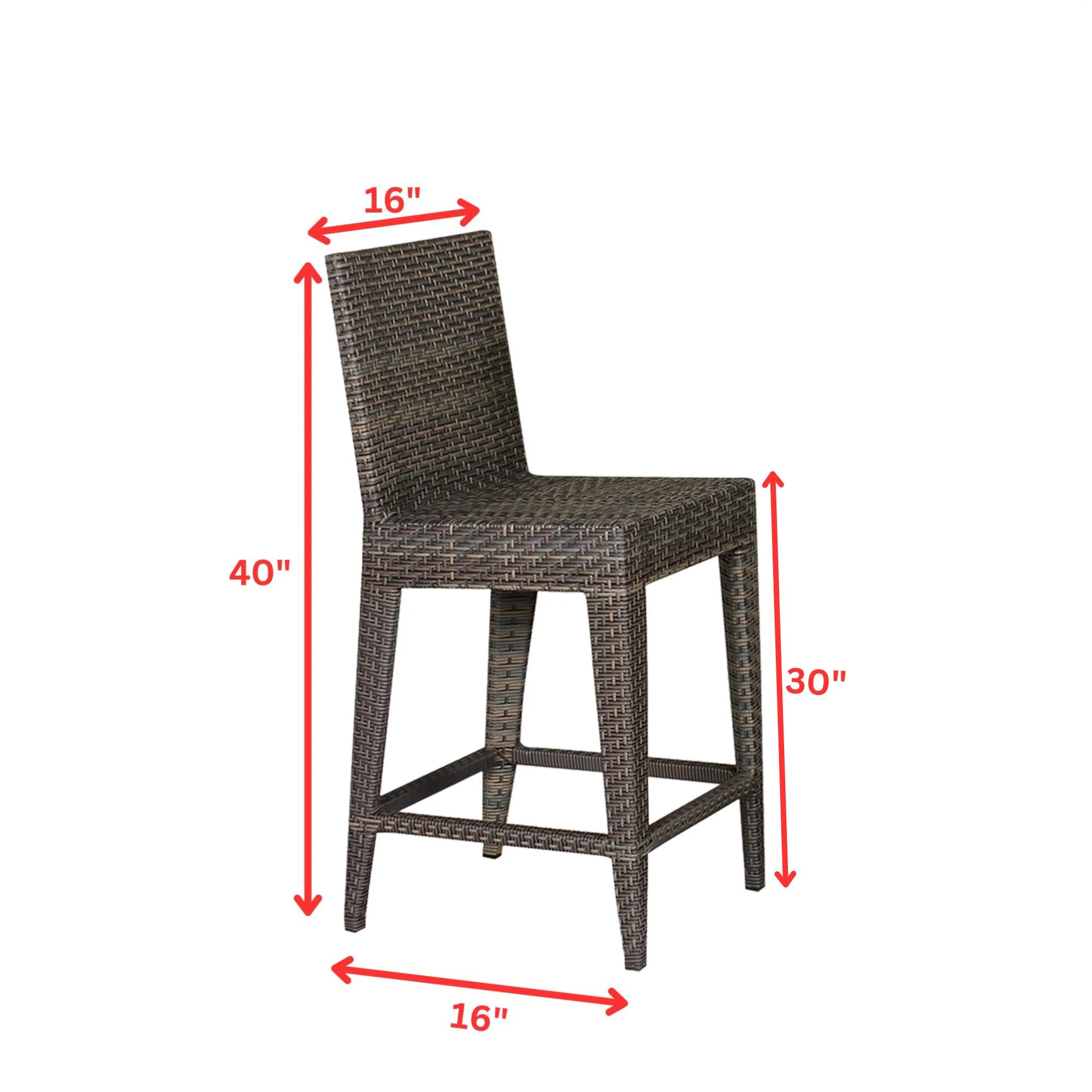 Meier Outdoor Patio Bar Sets 2 Chairs and 1 Table (Capicano) - Image 7