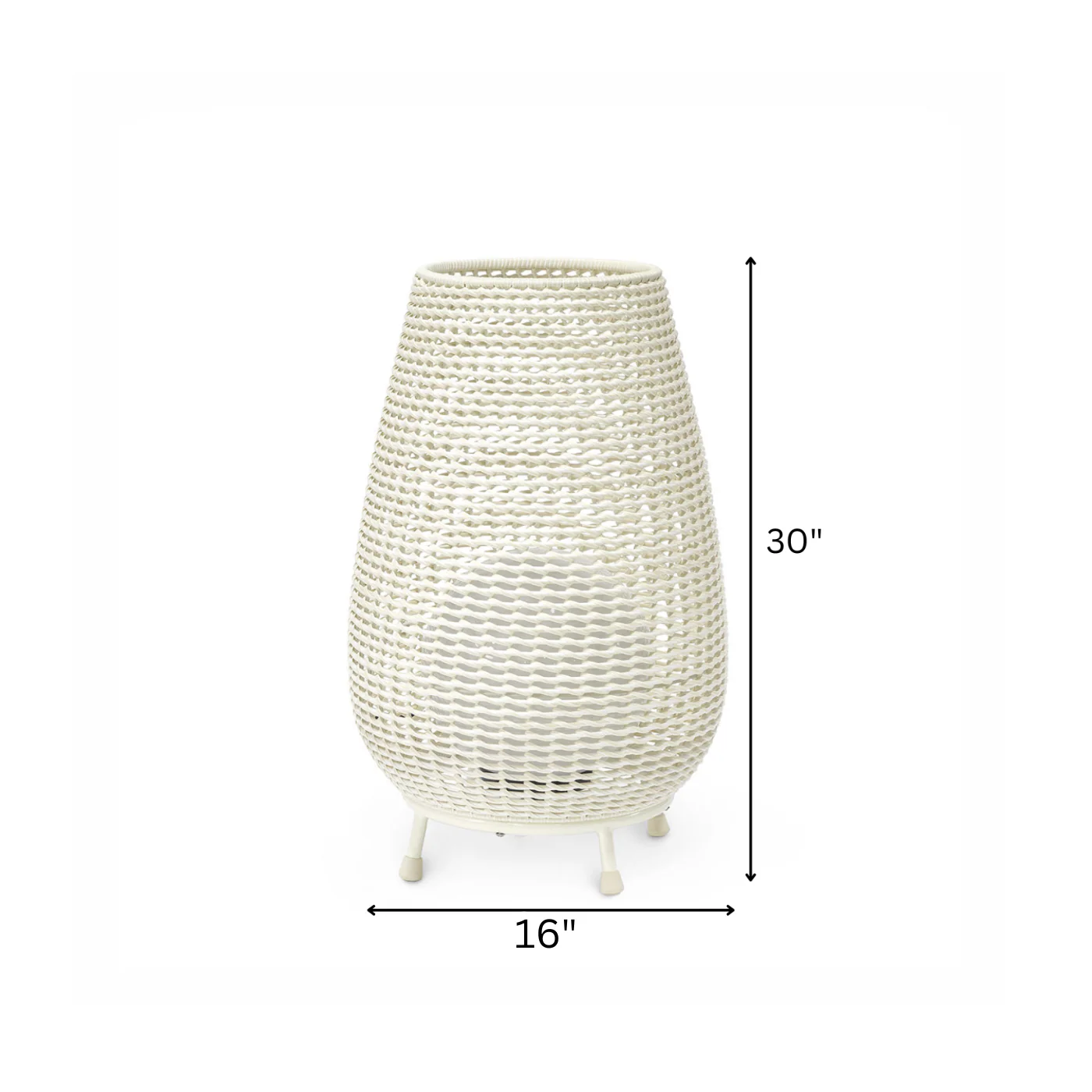 Okawa Outdoor Wicker Floor Lamp - Image 5