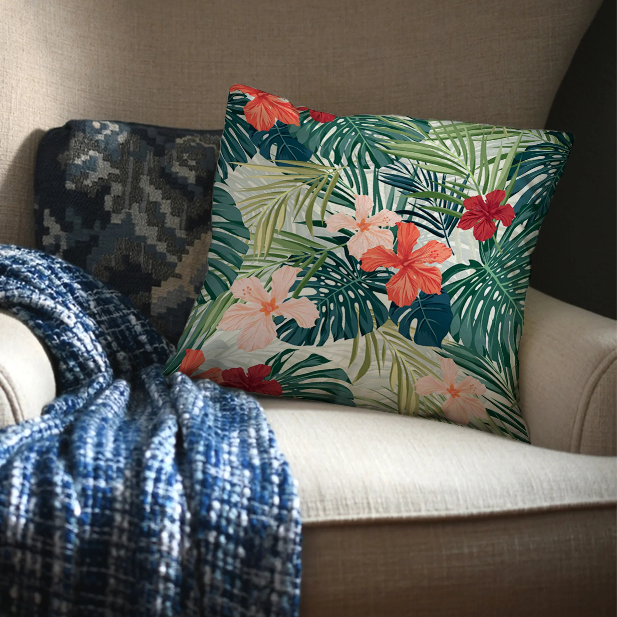 Outdoor Fabric Print Pillow 01