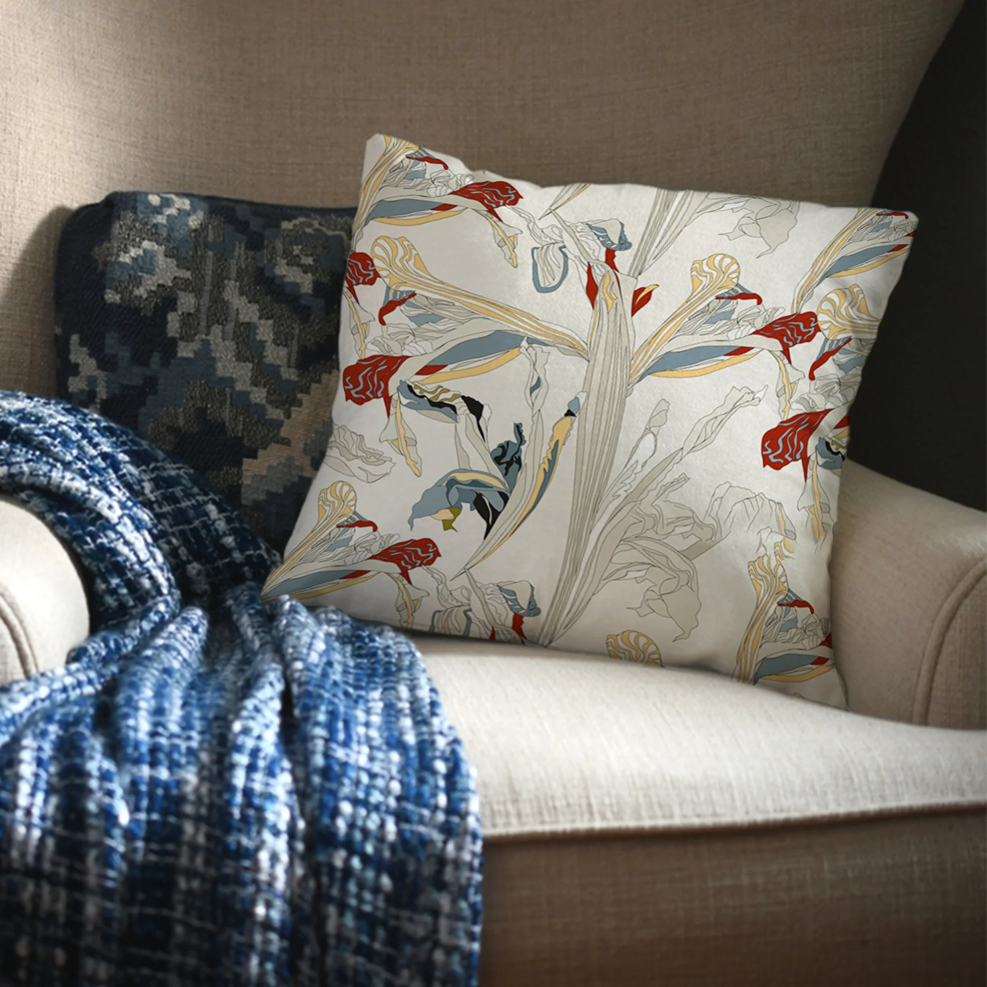 Outdoor Fabric Print Pillow 41