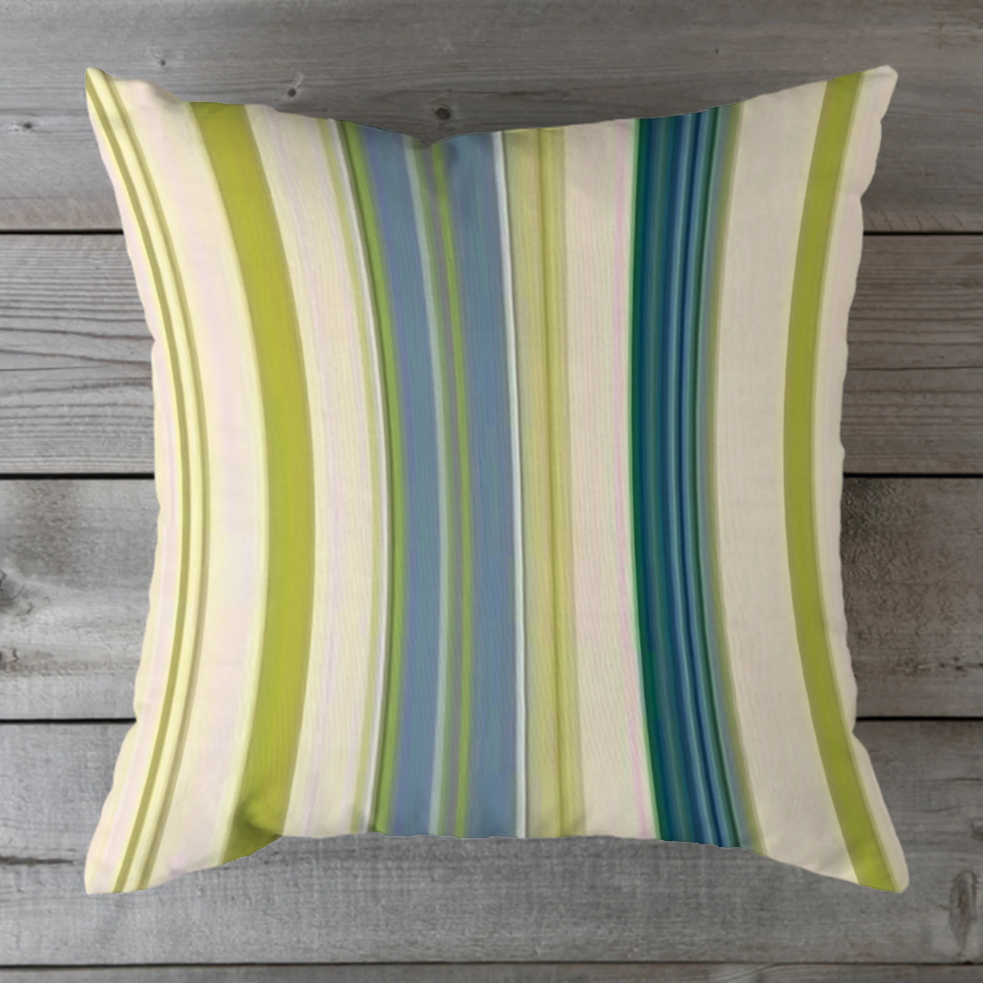 Outdoor Fabric Stripe Pillow Shade No 9