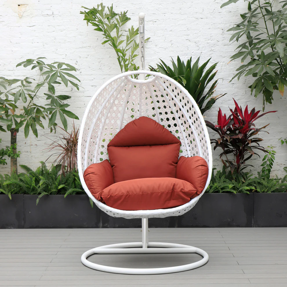 Pico Single Seater Hanging Swing With Stand For Balcony , Garden (White) - Image 10