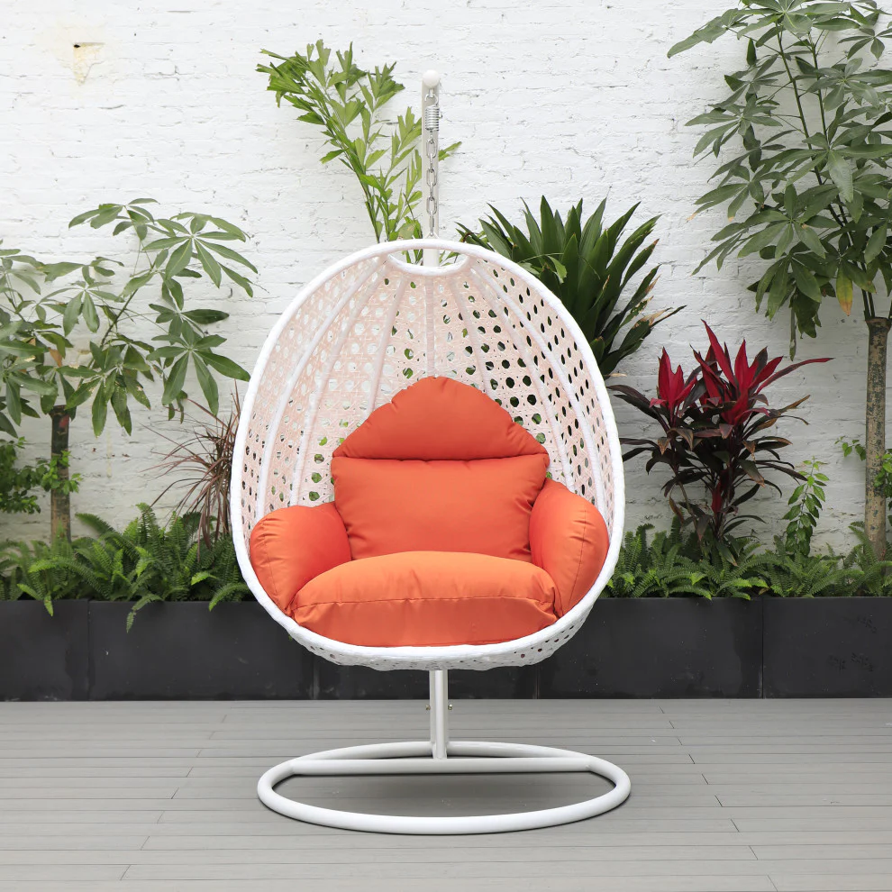 Pico Single Seater Hanging Swing With Stand For Balcony , Garden (White) - Image 13