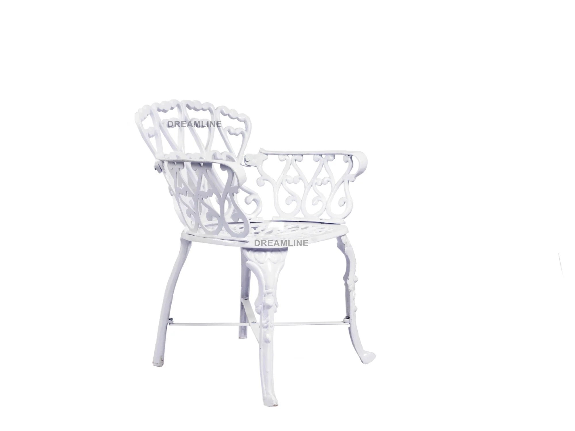 Poli Cast Aluminium Garden Patio Single Seater Chair - Image 3
