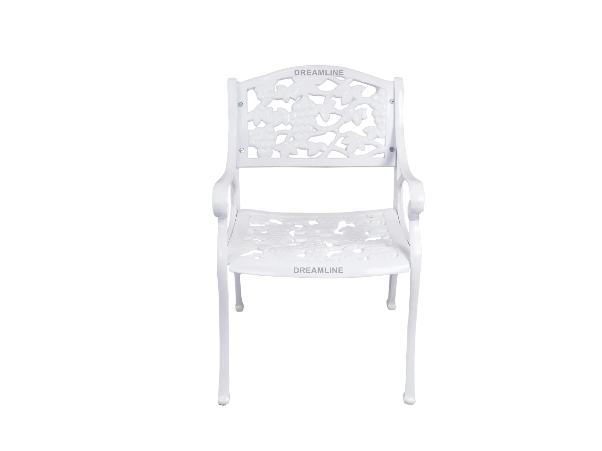 Rahel Cast Aluminium Garden Patio Seating 3 Chair and 1 Table Set - Image 6