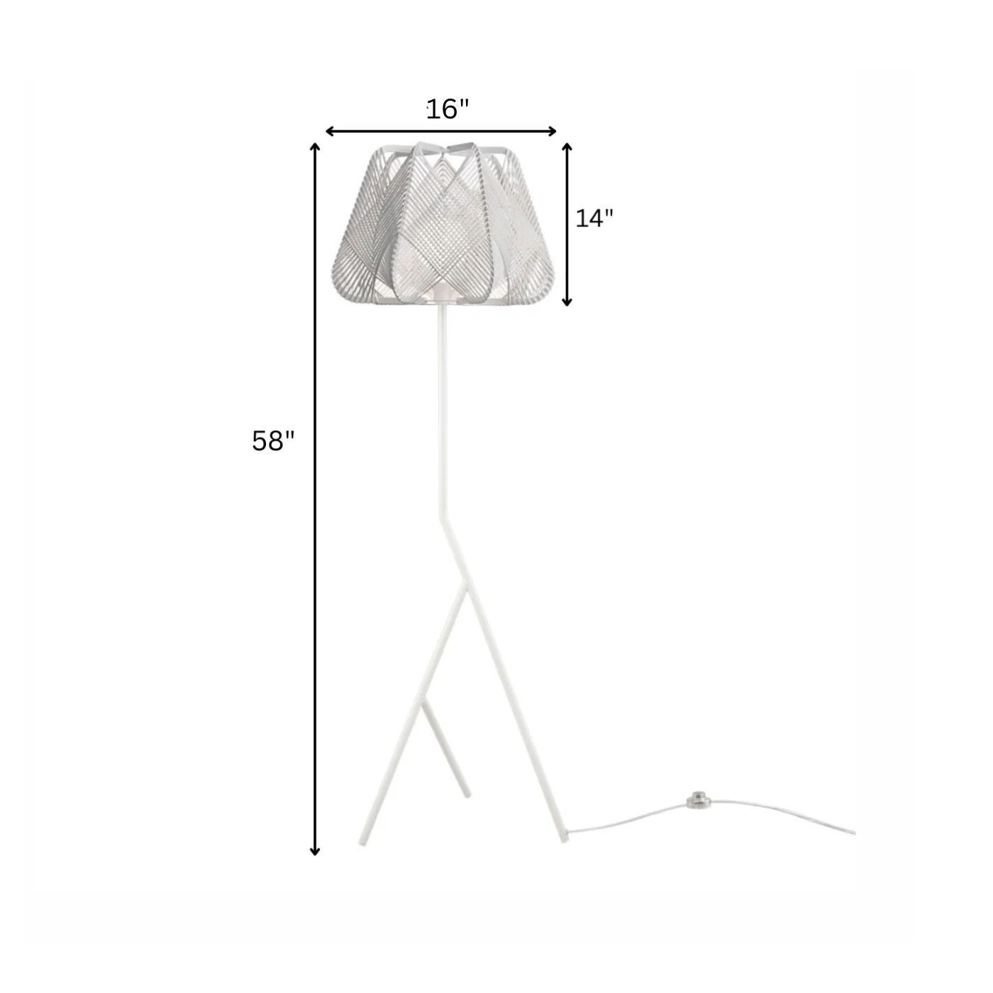 Taube Outdoor Rope Floor Lamp - Image 3