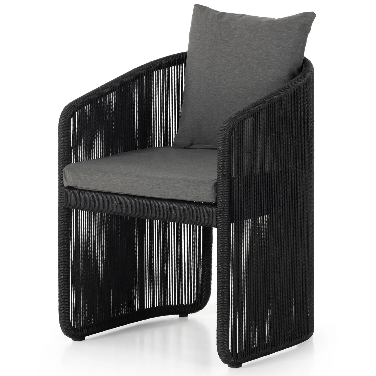 Ugo Outdoor Patio Seating Single chair (Black) - Image 5