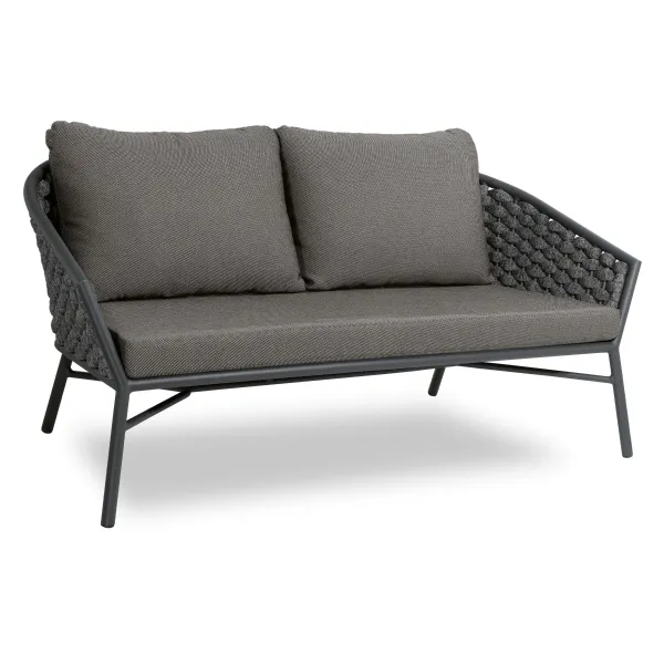 Venezia Outdoor Sofa Set 2 Seater, 2 Single seater and 1 Center Table Braided & Rope - Image 3