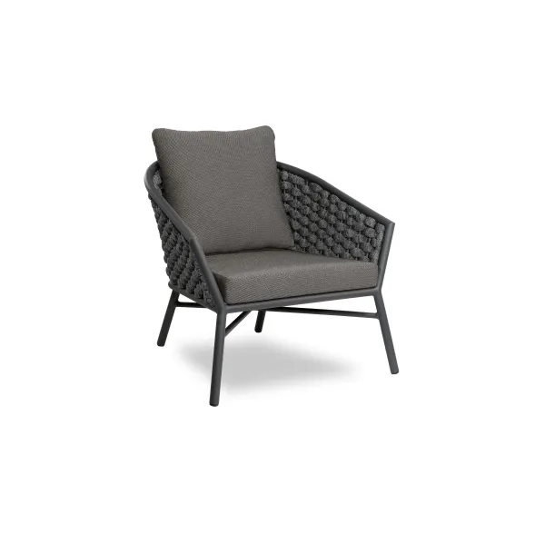Venezia Outdoor Sofa Set 2 Seater, 2 Single seater and 1 Center Table Braided & Rope - Image 4