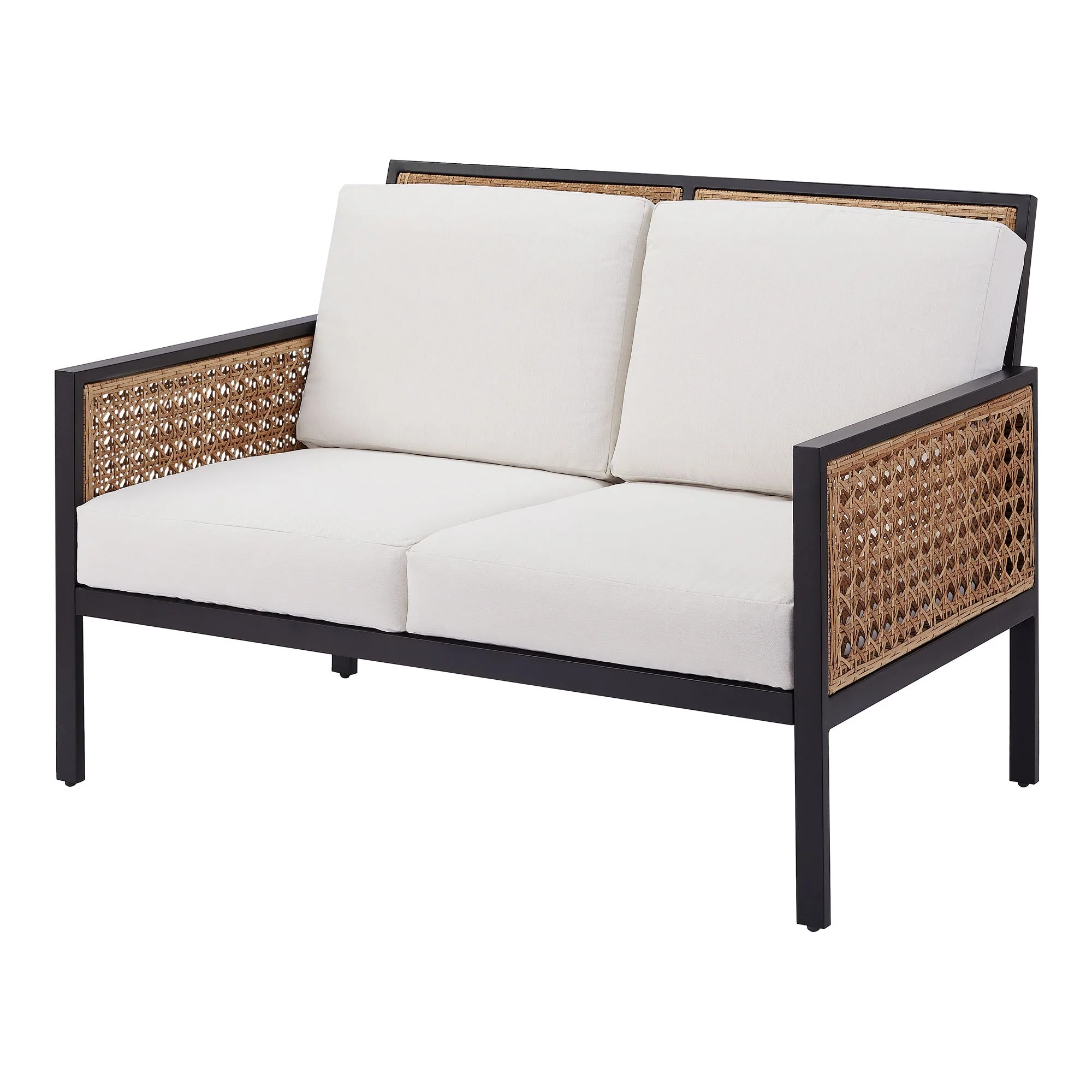 Vizoly Outdoor Garden Balcony Sofa Set 2 Seater, 2 Single seater and 1 Center Table Set (Brown) - Image 3
