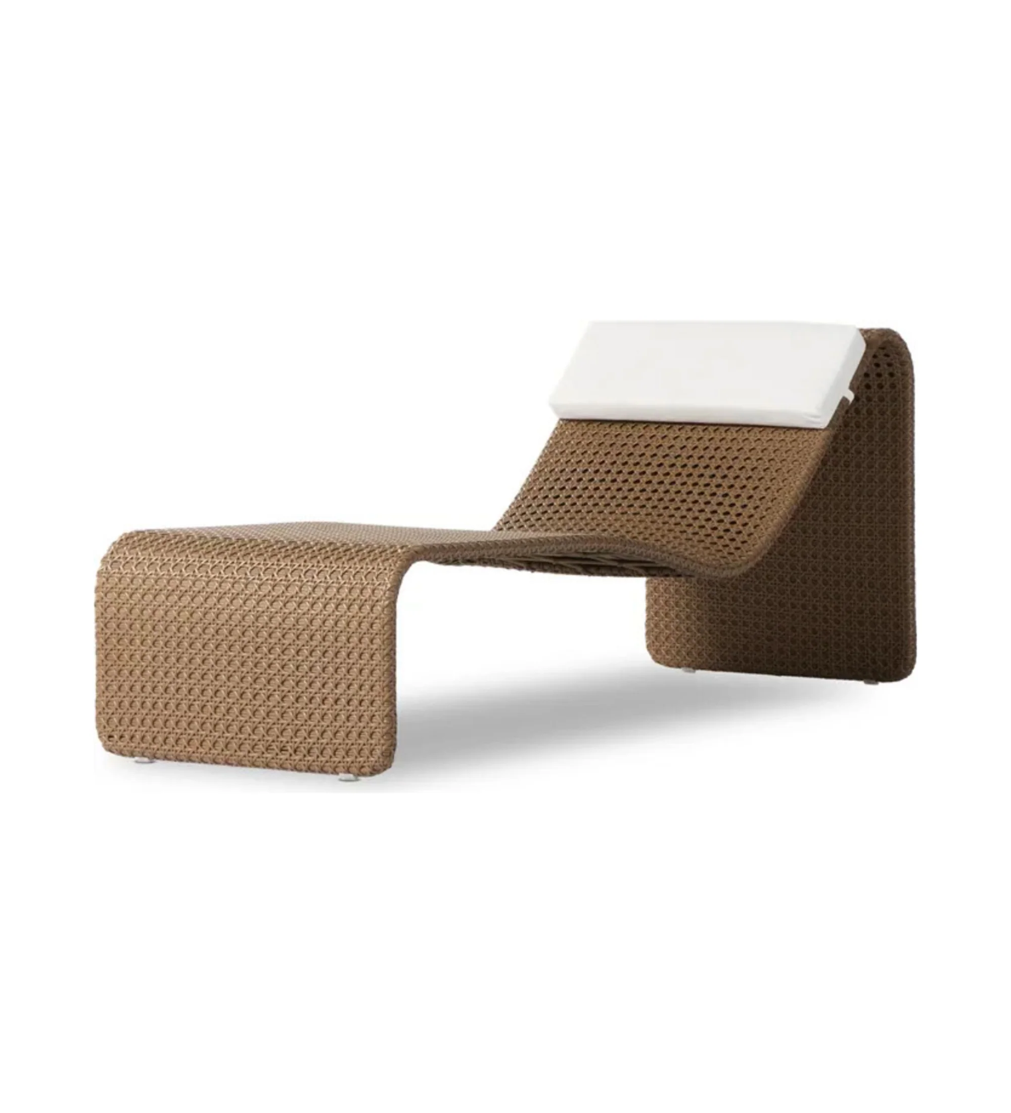 Zrood Outdoor Swimming Poolside Lounger (Light Brown) - Image 3